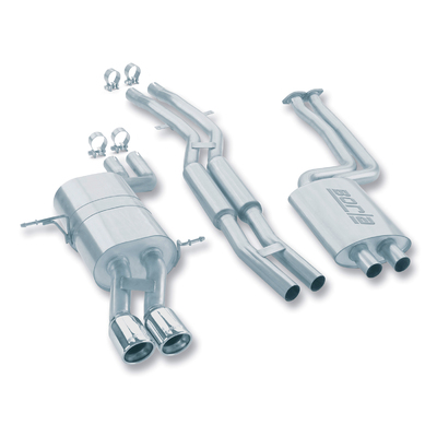 BORLA® E46 325i/325ci/330i/330ci  2001-2006 Cat-Back™ Exhaust  - Polished Tip # 140084