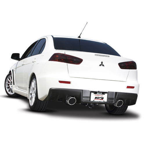 BORLA® Mitsubishi Lancer EVO X - MY2008-2015 Cat-Back™ Exhaust 'S' Type - 2.75" Into Dual 2.25" Polished Tip part # 140285