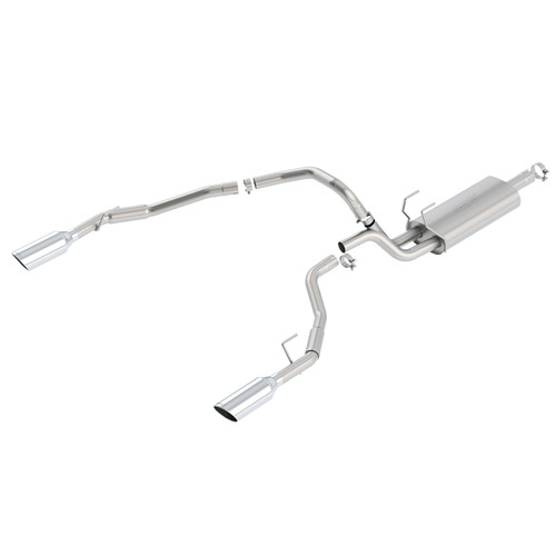 BORLA® RAM 1500 Laramie & Express DS series Cat-Back™ Exhaust S-Type "Through Bumper" Polished Tip # 140307