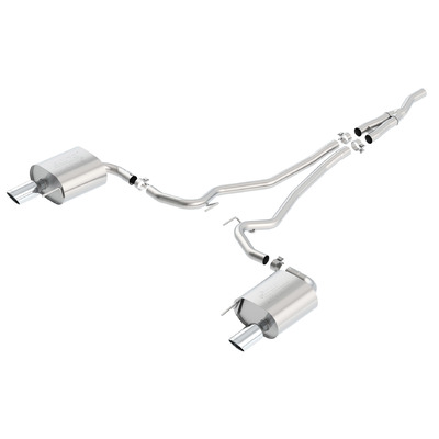 BORLA® Ford S550 Mustang EcoBoost 2015-2017 Cat-Back™ Exhaust ATAK® - 2.25" - Polished Tip part # 140585