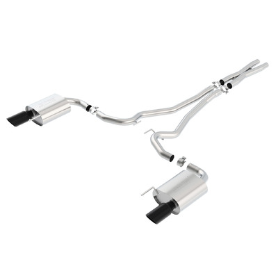 BORLA® Mustang S550 GT 2015-2017 Cat-Back™ Exhaust 'S' Type - 2.5" - Black Tip part # 140590BC