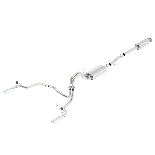 BORLA® Ford F-150 2015-2020 5.0 V8 & V6 Cat-Back 'Touring' Exhaust Polished Tip # 140614