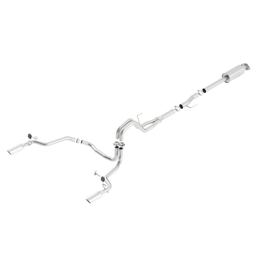 BORLA® Ford F-150 2015-2020 5.0 V8 & V6 Cat-Back 'ATAK' Exhaust Polished Tip # 140616