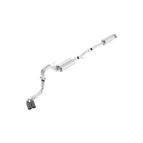 BORLA® Ford F-150 2015-2020 5.0 V8 & V6 Cat-Back 'ATAK' Exhaust Black Tip # 140619BC