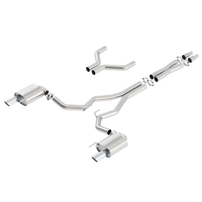 BORLA® Ford Mustang S550 GT 2015-2017 Cat-Back™ Exhaust 'S' Type - 3.0" - Polished Tip part # 140629