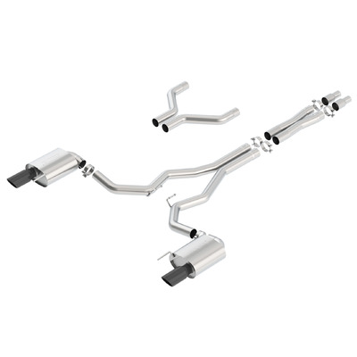 BORLA® Ford Mustang S550 GT 2015-2017 Cat-Back™ Exhaust 'S' Type - 3.0" - Black part # 140629BC