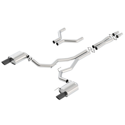 BORLA® Ford Mustang S550 GT 2015-2017 Cat-Back™ Exhaust ATAK® - 3.0" - Black Tip part # 140630BC