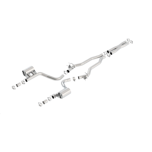 BORLA® 2015-2023 Dodge Challenger SRT Hellcat Cat-Back™ Exhaust ATAK - Uses factory Bezels # 140646