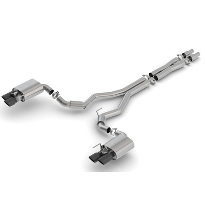BORLA® Mustang S550 GT 2018-2023 Cat-Back™ S-Type - 3.0" Active Valve Quad Tip Exhaust  part # 140742BC