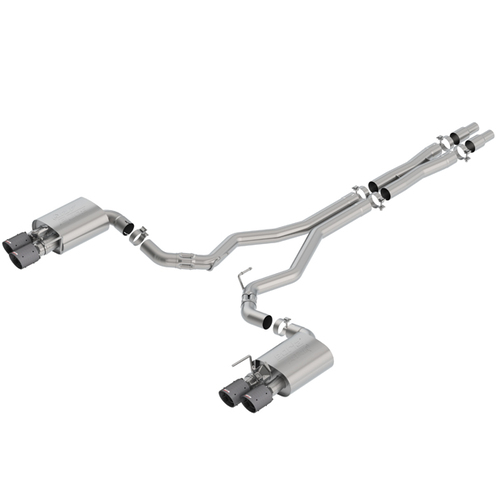 BORLA® Mustang S550 GT 2018-2023 Cat-Back™ ATAK® - 3.0" Active Valve Quad Tip Exhaust  part # 140743CFBA