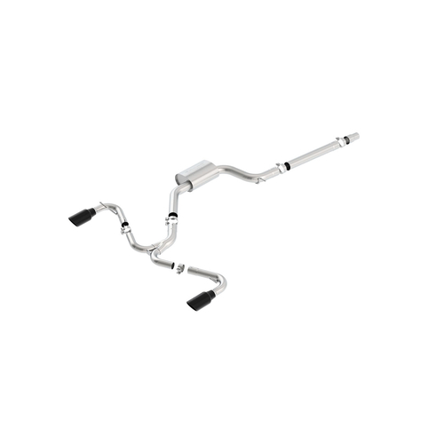 BORLA® Golf GTI MK7 2015-2017 Cat-Back™ Exhaust  'S-Type'  3" Diameter - Black Chrome Tip part# 140750BC
