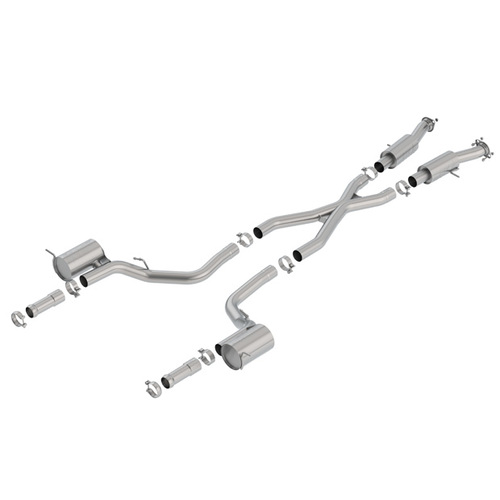 BORLA® Jeep Grand Cherokee Trackhawk 2018-21 Cat-Back™ Exhaust S-Type 3.0" - # 140755