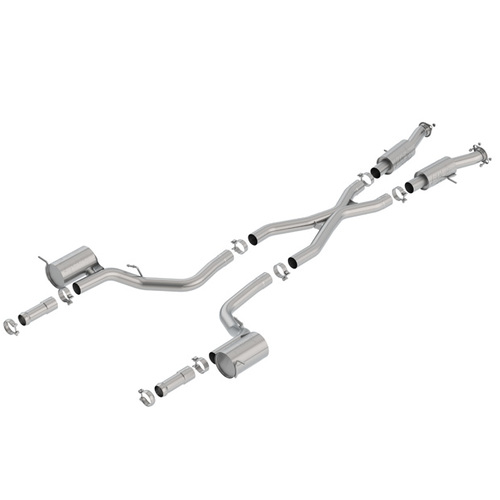 BORLA® Jeep Grand Cherokee Trackhawk 2018-21 Cat-Back™ Exhaust ATAK 3.0" - Polished Tip part # 140756