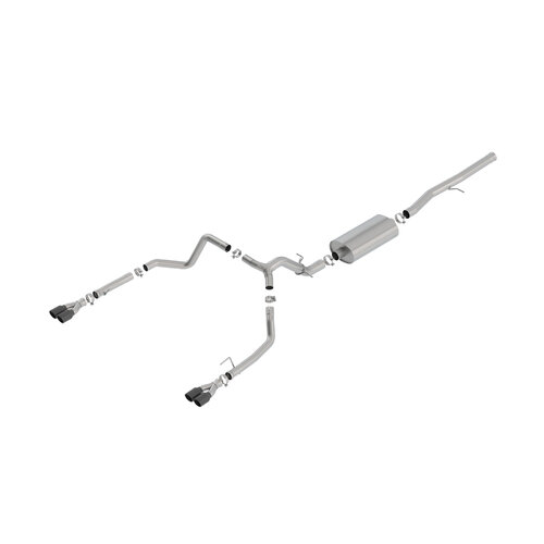 BORLA® Silverado 1500 LTZ & Trail Boss 6.2L 2019-24 Cat-Back™ Exhaust 'Touring' - Black Tip part # 140772BC