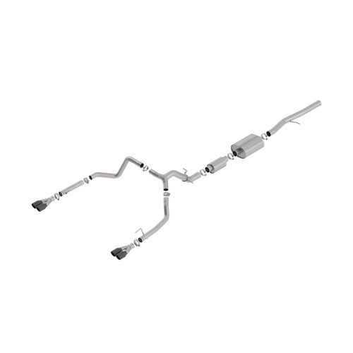 BORLA® Silverado 1500 LTZ & Trail Boss 6.2L 2019-24 Cat-Back Exhaust S-Type - Black Tip part # 140774BC