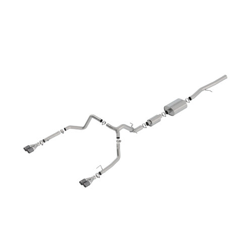 BORLA® Silverado 1500 LTZ & Trail Boss 6.2L 2019-23 Cat-Back Exhaust S-Type Carbon Fibre Tip part # 140774CF