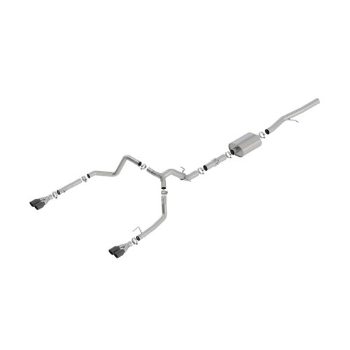 BORLA® Silverado 1500 LTZ & Trail Boss 6.2L 2019-23 Cat-Back Exhaust ATAK - Black Tip part # 140776BC