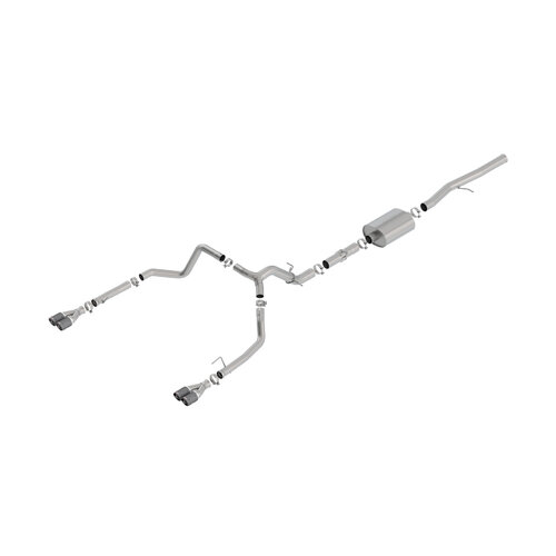 BORLA® Silverado 1500 LTZ & Trail Boss 6.2L 2019-23 Cat-Back Exhaust ATAK Carbon Fibre Tip part # 140776CF