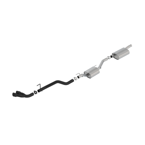 BORLA® Jeep Gladiator 2020-2025 Cat-Back Exhaust System Touring Black Tips Part # 140811CB