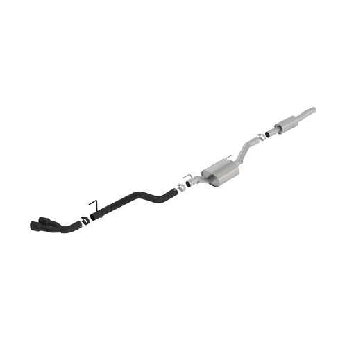 BORLA® Jeep Gladiator 2020-2024 Cat-Back Exhaust System ATAK Black Tip Part # 140813CB