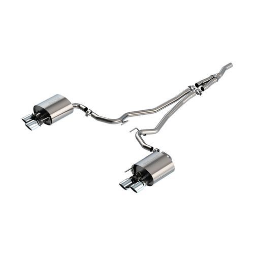 BORLA® Ford S550 Mustang EcoBoost 2019-2023 Cat-Back™ Exhaust S-Type - 2.25" - Polished Tip part # 140827