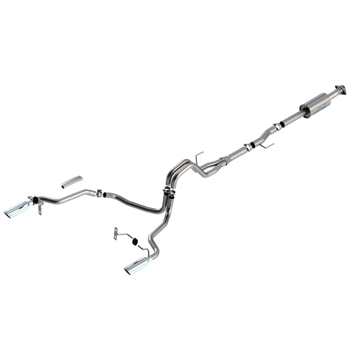 BORLA® Ford F-150 3.5L V6 2021-2025  Cat-Back 'S-Type' Exhaust Polished Tip # 140863
