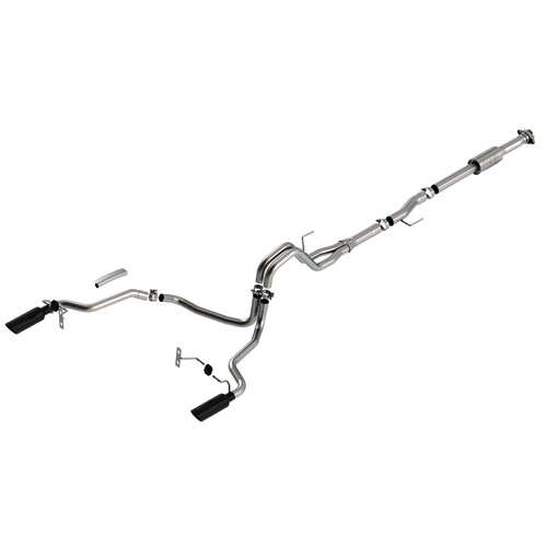 BORLA® Ford F-150 3.5L V6 2021-2025 Cat-Back 'ATAK' Exhaust Black Tip # 140864BC
