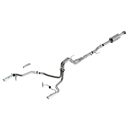 BORLA® Ford F-150 5.0L V8 2021-2025 Cat-Back™ Exhaust 'ATAK' - Polished Tip part # 140867