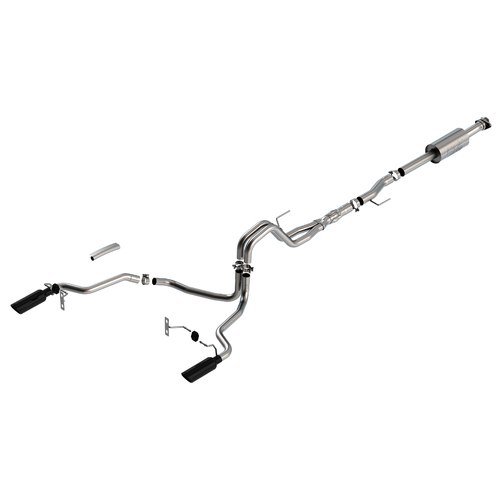 BORLA® Ford F-150 5.0L V8 2021-2025 Cat-Back™ Exhaust 'ATAK' - Black Tip part # 140867BC