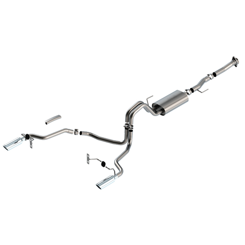 BORLA® Ford F-150 5.0L V8 2021-2025 Cat-Back™ Exhaust 'S-Type' - Polished Tip part # 140868