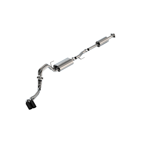 BORLA® Ford F-150 3.5L V6 2021-2025 Cat-Back 'Touring' Exhaust Black Tip # 140870BC