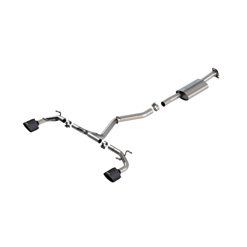 BORLA® Subaru BRZ & Toyota GR86 2022-2026 Cat-Back™ ATAK Exhaust Carbon Fibre Black Centre Tips part # 140910CFBA