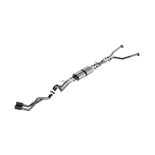 2022-2025 Toyota Tundra Cat-Back Exhaust System S-Type Carbon Fibre Tips Part # 140939CFBA