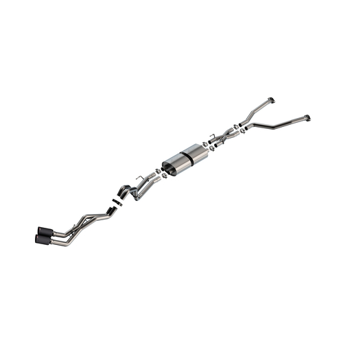 2022-2025 Toyota Tundra Cat-Back Exhaust System ATAK Carbon Fibre Tips Part # 140940CFBA