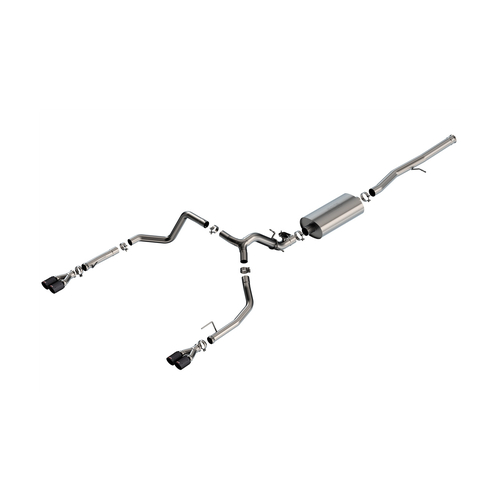 BORLA® Silverado 1500 LTZ 6.2L 2024-2026 Cat-Back Exhaust 'Touring' Carbon Fibre Tips part # 140991CFBA