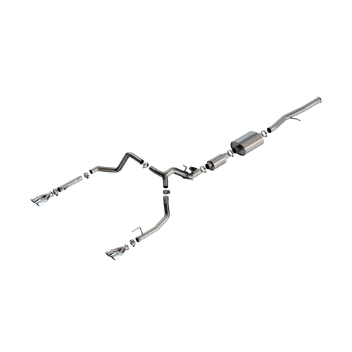 BORLA® Silverado 1500 LTZ 6.2L 2024-2026 Cat-Back Exhaust 'S-Type' Polished Tips part # 140995