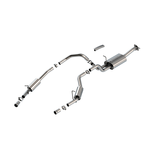 BORLA® RAM 1500 Laramie DT / 1500 Rebel 2025-2026 Cat-Back™ Exhaust S-Type # 141030