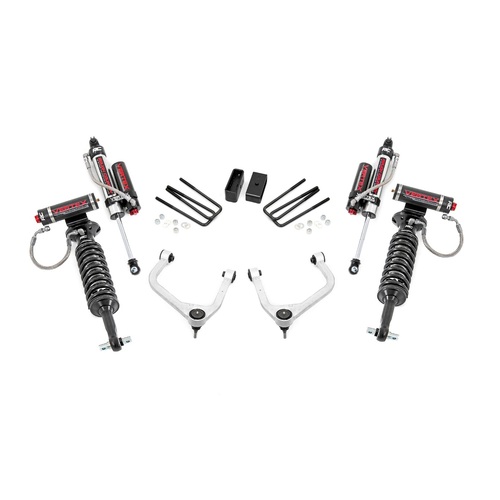 Rough Country Silverado 1500 2019-2025 3.5 Inch Lift Kit Vertex Coilovers & Shocks Part # 29550