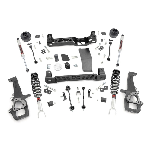 Rough Country Ram DS Laramie & DS Express 1500 2012-2024 - 4" Lift Kit  M1 Struts/M1 Rear Shocks Part # 33340