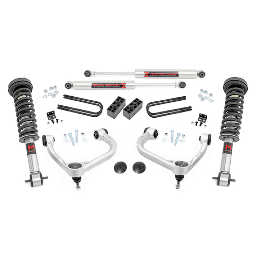 Rough Country Ford F-150 2021-2025 ~  3" Lift Kit M1 Struts w/M1 Rear Shocks  Part # 41440
