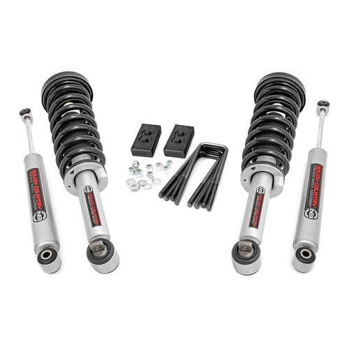 Rough Country Ford F-150 2014-2020  2" Lift Kit N3 Struts/N3 Rear Shocks  Part # 50006