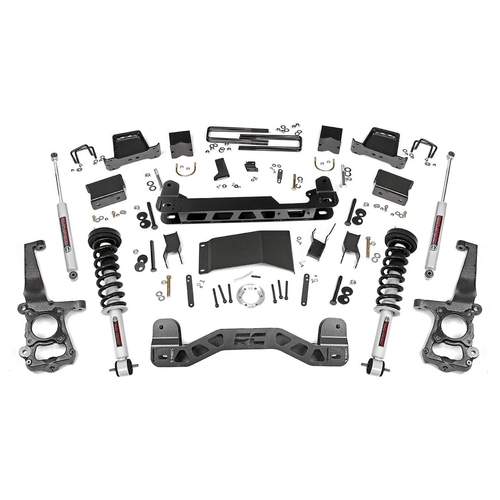 Rough Country Ford F-150 2015-2020 ~  6" Lift Kit Lifted Struts / N3 Shocks Part # 55731