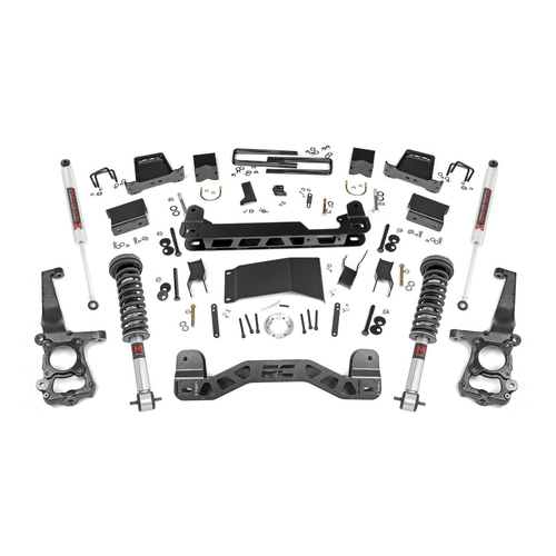 Rough Country Ford F-150 2015-2020 ~  6" Lift Kit M1 Struts / M1 Shocks Part # 55740
