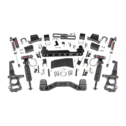 Rough Country Ford F-150 2015-2020 ~  6" Lift Kit Vertex Adj Coilovers / Vertex Adj Shocks Part # 55750