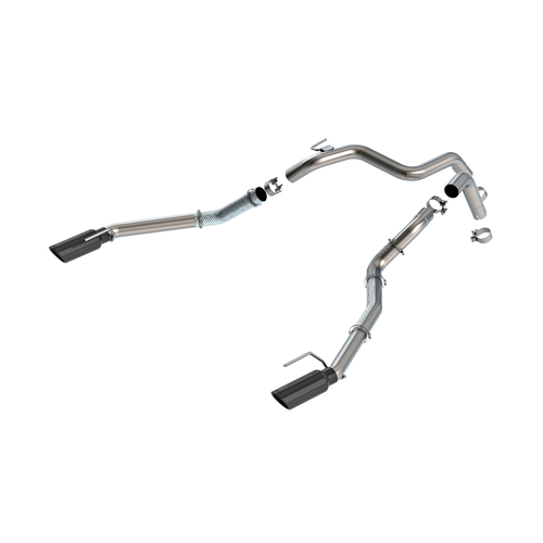 BORLA® Ford Ranger Raptor 2024-2026 Tail Pipe Kit Black Chrome Tips Part # 60743BC