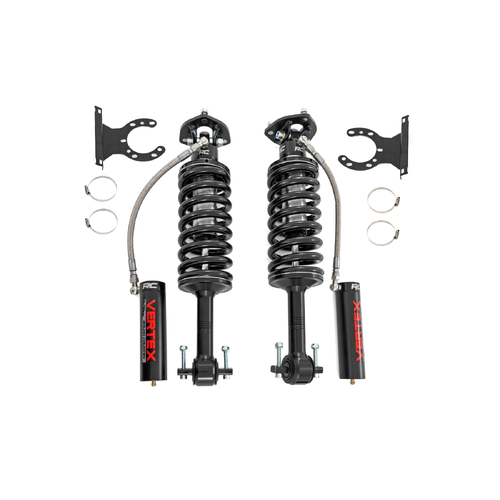 Rough Country Silverado 1500 2019-2026 ~ Vertex 2.5 Remote Reservoir Coilovers Front 3.5" lift  Part # 689032