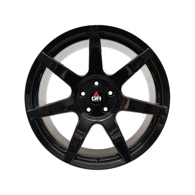 Project 6GR Wheels 7 Spoke Gloss Black 19 x 10 Front & 19 x 11 Rear