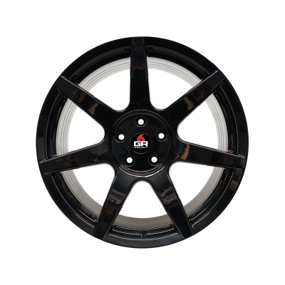 Project 6GR Wheels 7 Spoke Gloss Black 19 x 10 Front & Rear