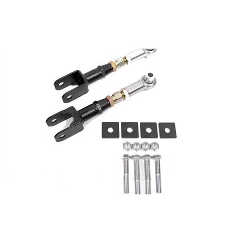 BMR Suspension 2015-2023 S550 Mustang Toe Rods, Rear, On-Car Adjustable, Rod Ends  Part# BMR-TR005H