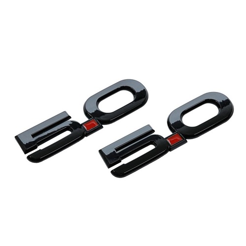 S550 Mustang 5.0 Black Fender Emblem (Pair)  Part#  EM3Z-16228